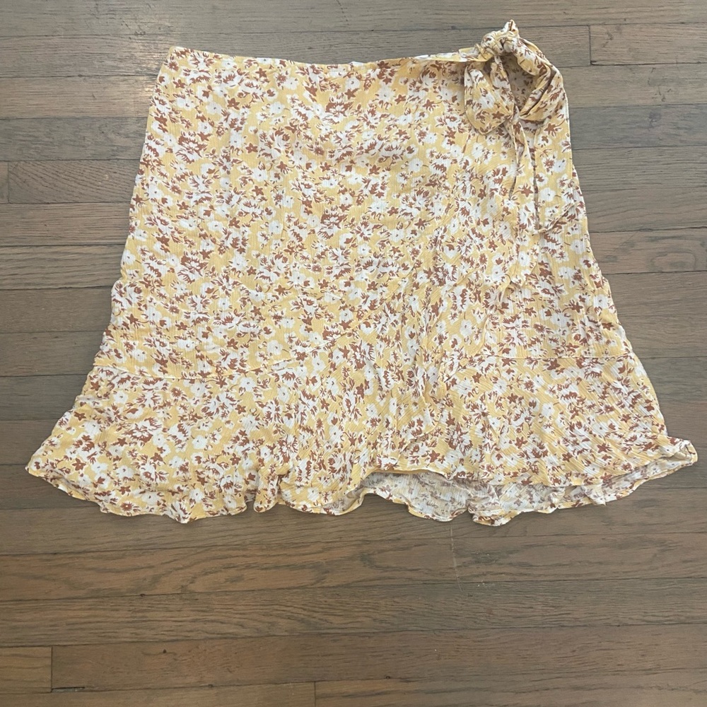 Abercrombie floral wrap skirt
